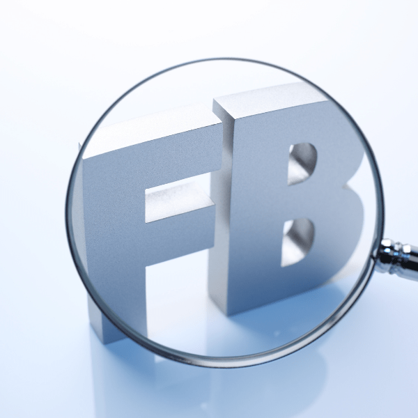 letters "FB" symbolising Facebook