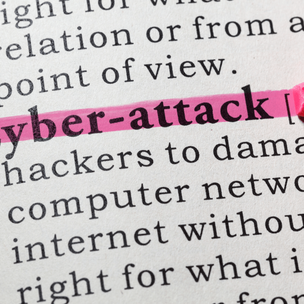 definition of "cyberattacks" as seen in a dictionary