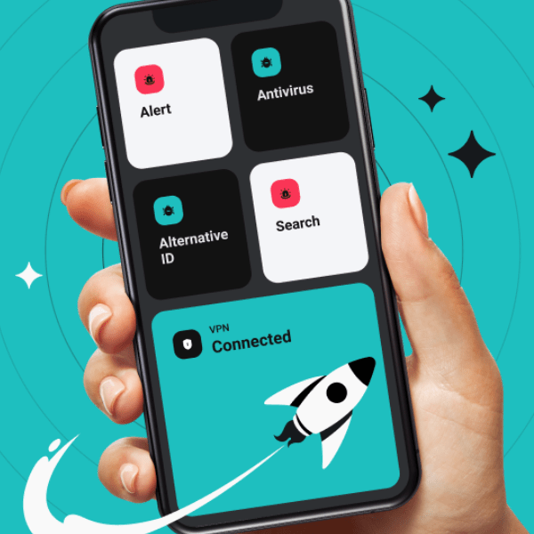 Surfshark app on a mobile phone